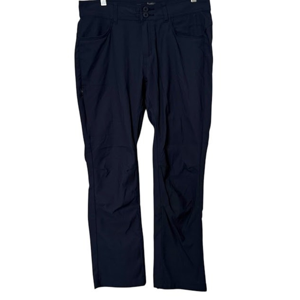 prAna Navy Blue Halle Straight Cargo Outdoor Hiking Pants Womens 10 Short‎